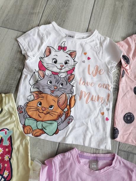 Tričká na leto - 104, leginky s mašličkou - 104, 104