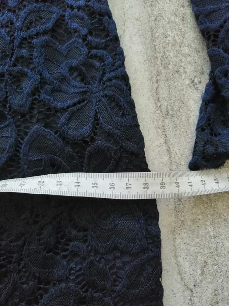 Tmavomodré čipkované šaty divided,v34,158-164, h&m,158
