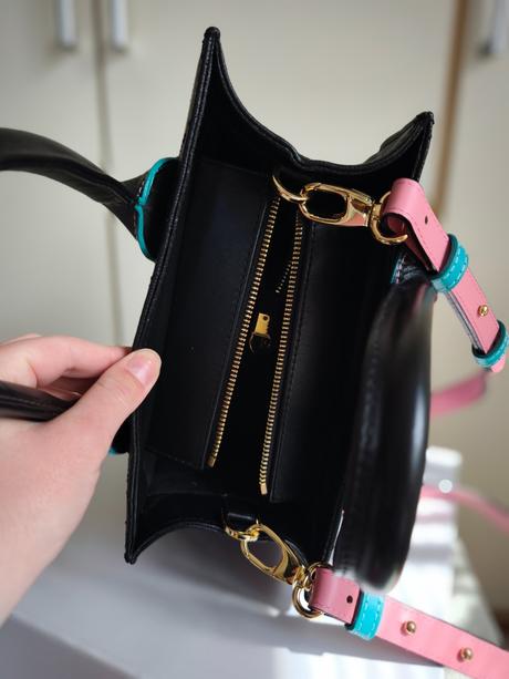 Limitovaná čierna kožená kabelka dajana rodriguez,, dajana rodriguez