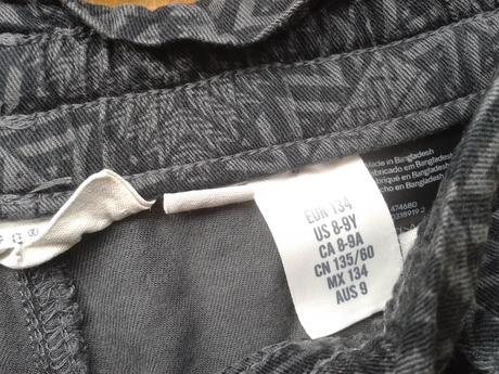 Nohavice h&m, h&m,134