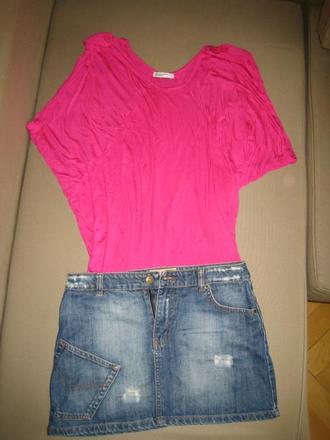 Volne tricko s minisuknou, cena spolu, s