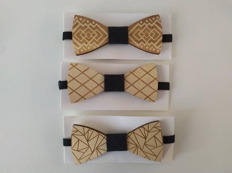 Predám vzorované drevené a korkové motýliky, 