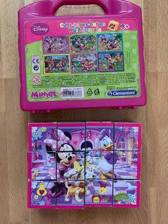 Clementoni kocky minnie 12ks, 