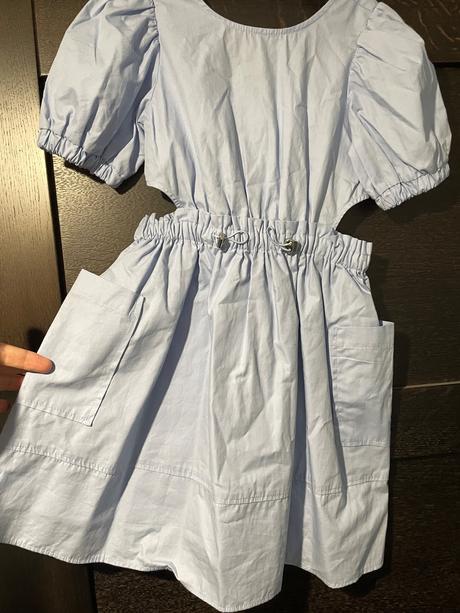 Bledomodre šaty, zara,116