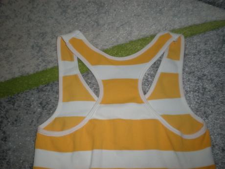 Žlté pásikavé tielko, xs