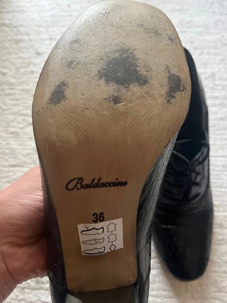 Lakované kožené topánky baldaccini, 36
