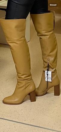 Kožené čižmy, zara,37