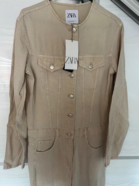 Zara riflove overaly sivý / béžový, zara,m