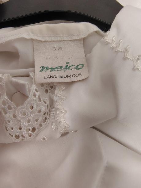 Dámska blúzka s výšivkou a čipkou, meico, l/xl, l