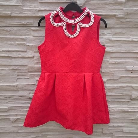 Dlhší top s perlami, xs