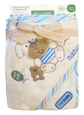 Bobas okr-ecod osuška s kapucňou 76x76 cm + žinka, 