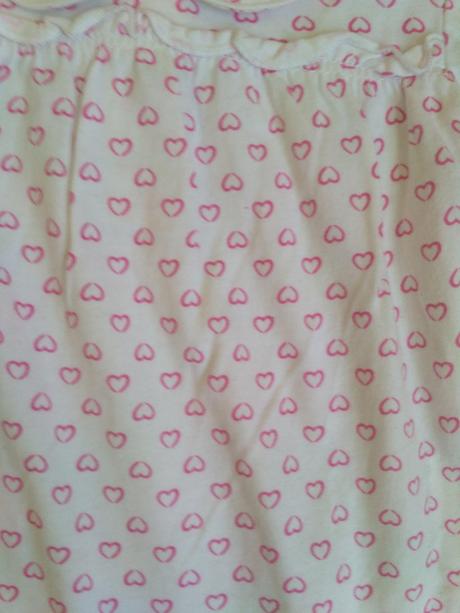 Biele body s golierikom a srdiečkami pre princeznú, prénatal,62