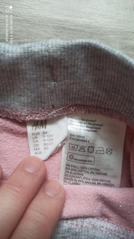 Pudlové tepláky 80, h&m,80
