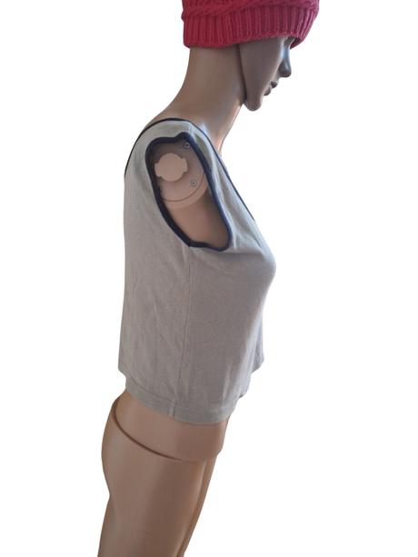 Dámske bavlnené tričko do pása, l