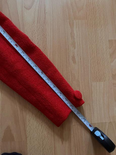 Červený retro kabátik, s