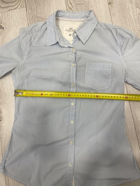 Pásikavá slim košeľa, h&m,36