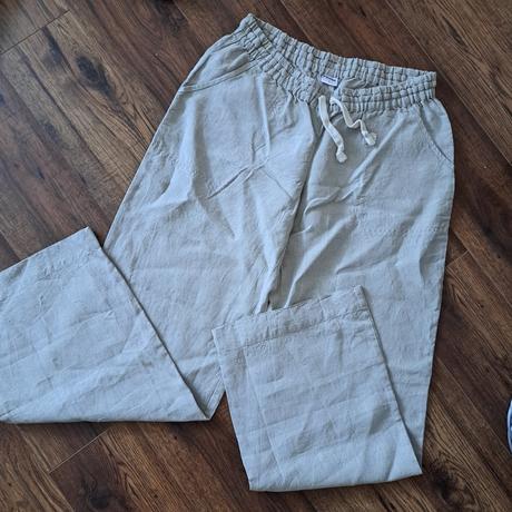 Lanove nohavice pohan, l