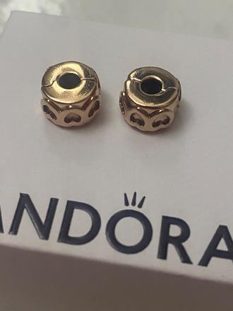 Pandora rosegold klipy, pandora
