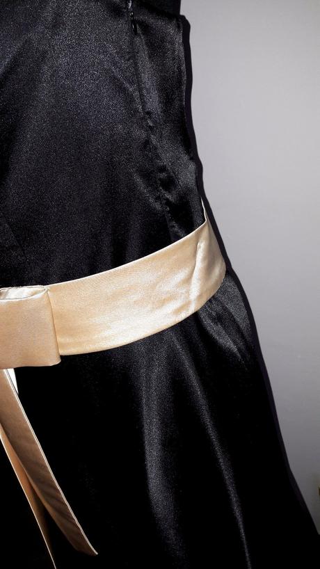 Spoločenské čierne šaty, veľ. 40, 40