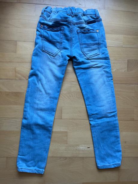 Teplaky v jeansovom vzhlade top stav 78 cm, s.oliver,134