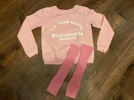 Mikina a štucne, h&m,134