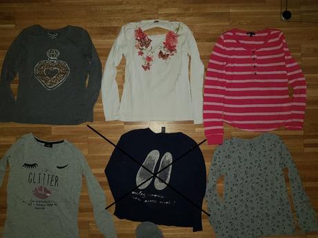 Dievčenské málo nosené tričká v.146/152, 3,-/ks, primark,146