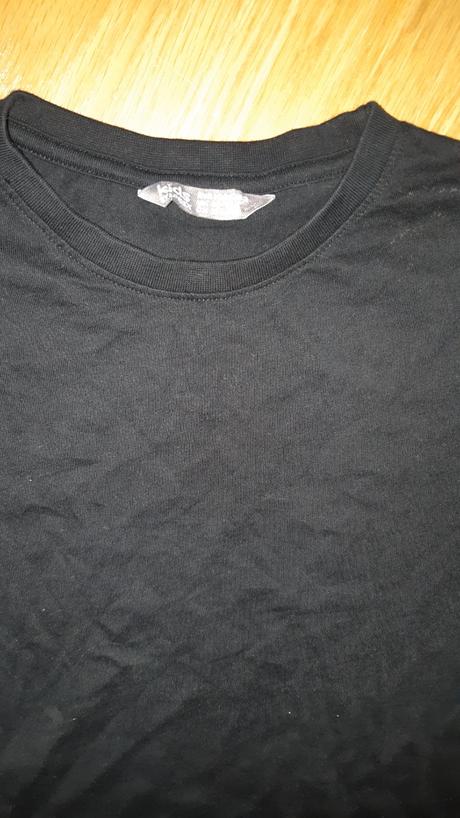 Tričko lindex čierne 2x oblečené, lindex,146