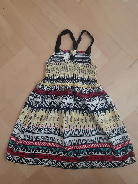 Dievčenské šaty na ramienka, palomino,104