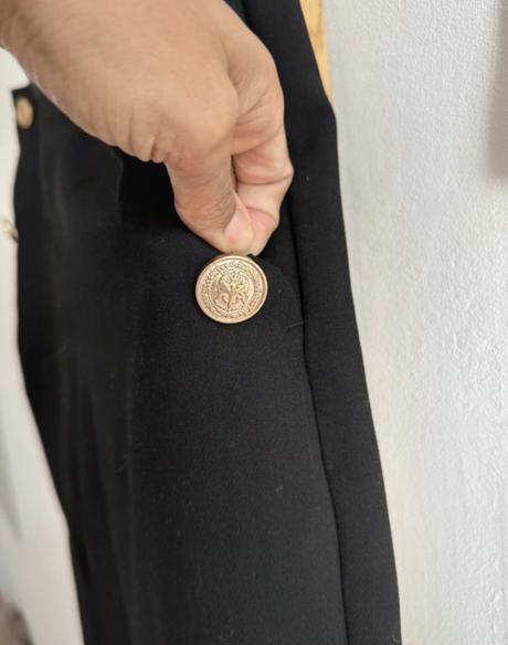 Zara elegantne biznis nohavice so zlatými gombíkmi, zara,s
