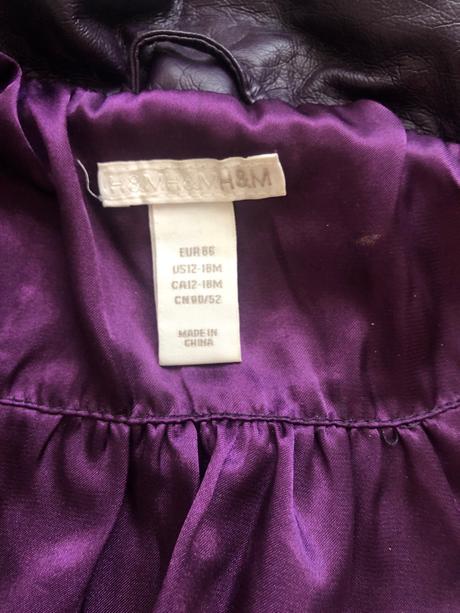 Koženková bunda+mikina, 86