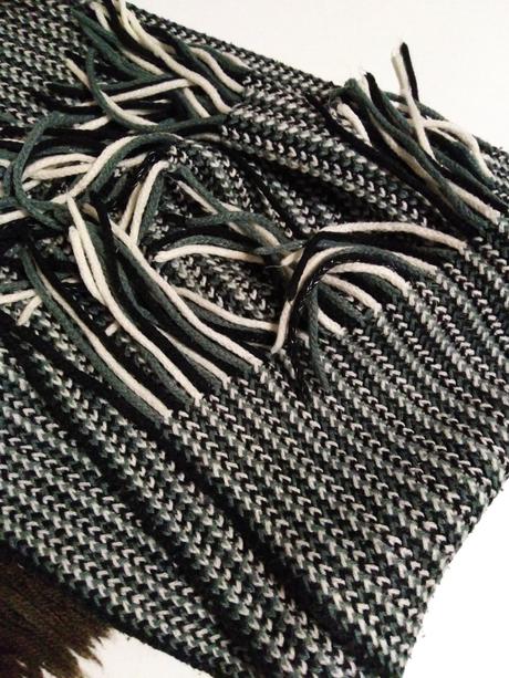 Teplý zimný šál, l