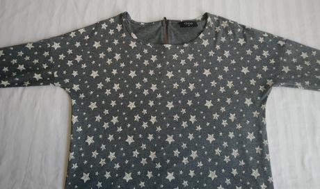 Dámsky sivý top s hviezdičkami, gina, gina,l