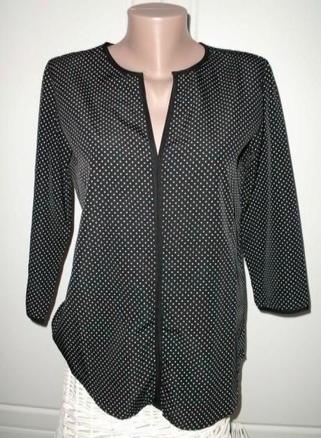 Trendy bodkovaná blúzka - veľ. s-m, m