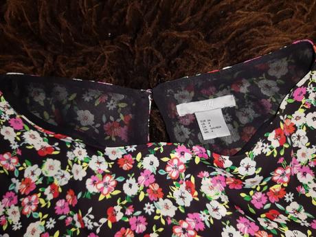 Dámske kvietkované šaty h&m, h&m,xs