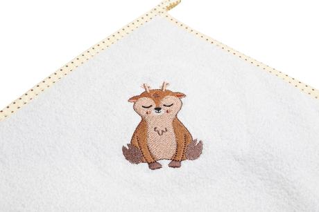 Sensilo detská osuška froté jeleň béžová 100x100cm, 