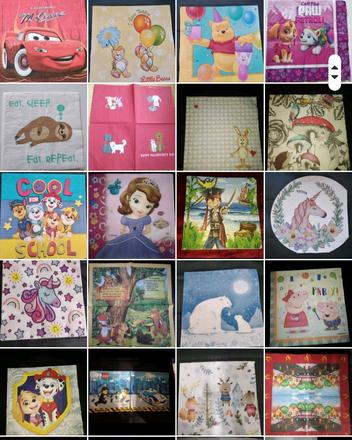 Servítky detský motív 54ks, 