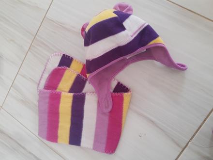 Detská čiapka + šál, 86