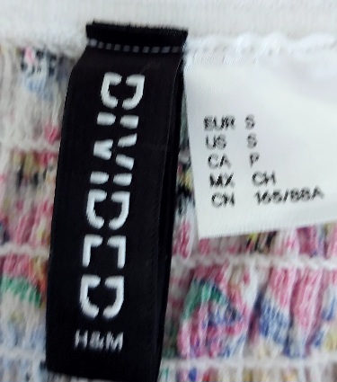 Dámske šaty s drobnými kvietkami, h&m,s