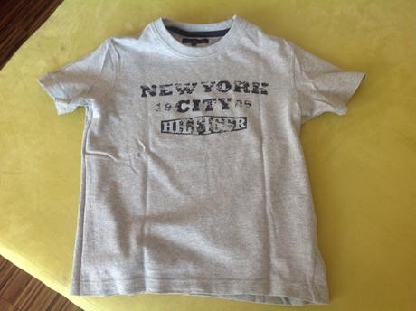 Sive tricko, tommy hilfiger,128