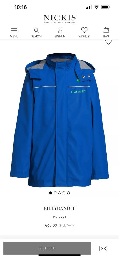 Billybandit kabatik do dažďa vel.4, 104