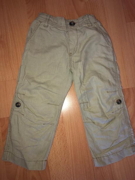 Letné lanové nohavice, h&m,92