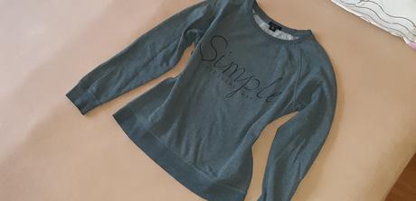 Tmavošedá mikina, amisu,s