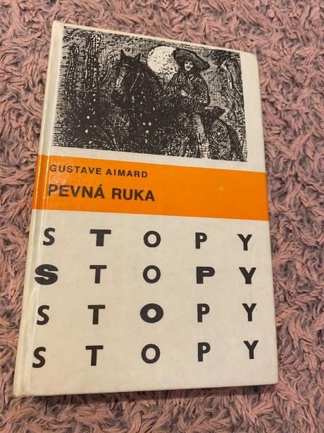 Krásna stará retro kniha gustave aimard pevná ruka, 