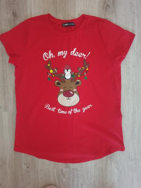 Vianočné tričko, fishbone,xs