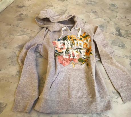 Super maľovaná mikina l/xl, clockhouse,l