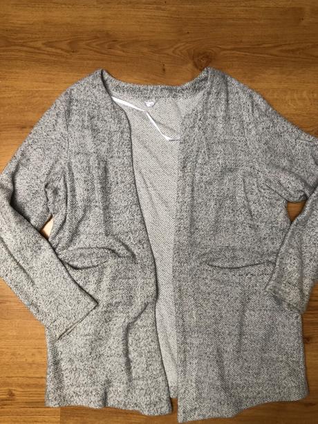 Sivý kardigán, m
