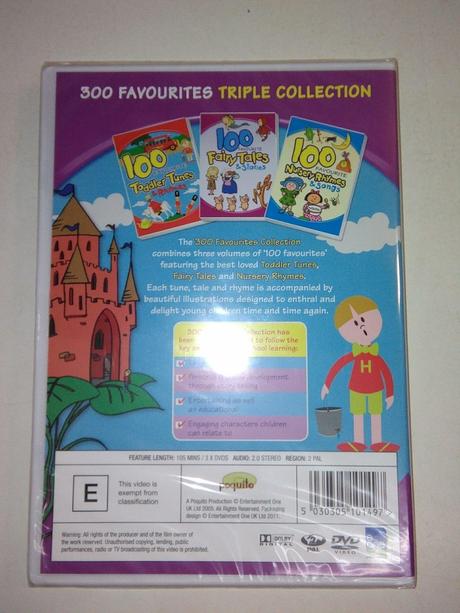 300 favourites collection nursery rhymes dvd, 