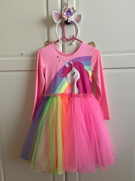 Unicorn šaty, h&m,110