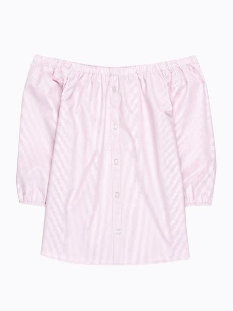 Prúžkovaná blúzka s odhalenými ramenami, gate,38