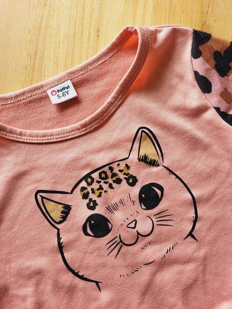 Mikina s mačičkou patpat na 5-6 rokov, 110